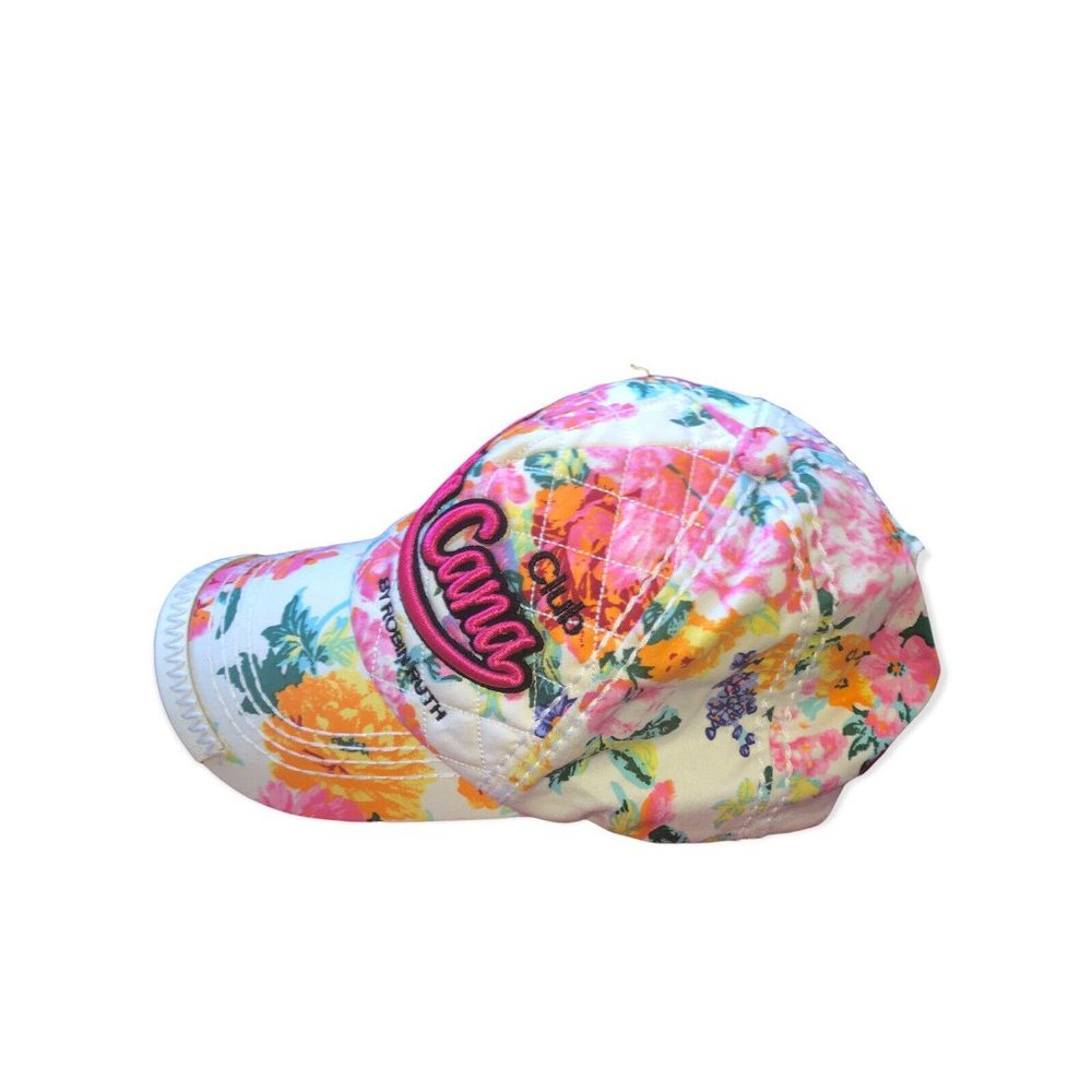 Punta Cana Hat All-Over Pink Floral Snapback Adjustable  Adult Cap Robin Ruth
